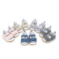Sapatos de Bebê Sandálias Bowknot Mocassins Infantis de Sola Macia Infantil